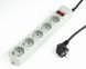 Surge Protector Gembird SPG3-B-6C, 5 Sockets, 1.8m, up to 250V AC, 16 A, Grey 203161 фото 2