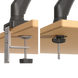 Table/desk stand for 2 monitors Barkan M142P, 13"-29" 75x75,100x100, up to 12kg 200565 фото 11