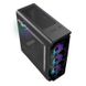 Case ATX GAMEMAX StarLight FRGB, w/o PSU, 4x120mm RGB fans,Fan controller,Transparent, USB3.0, Black 115888 фото 1