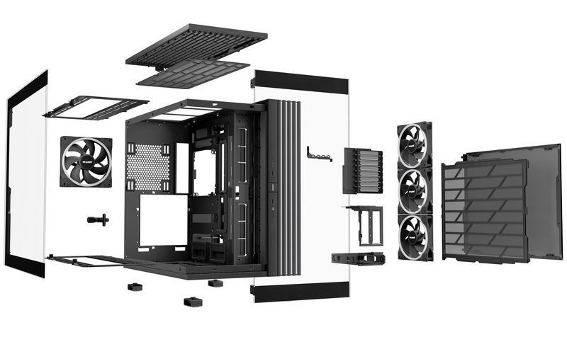 Case EATX be quiet! Ligh Base 900 FX, w/o PSU, 4x140mm ARGB Вентиляторs, ARGB strips, Front & Side TG, DF, 223084 фото