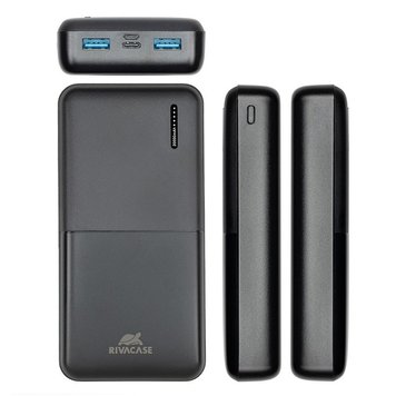 Power Bank Rivacase 20000 mAh QC 3.0/PD, VA2572, Black 200969 фото