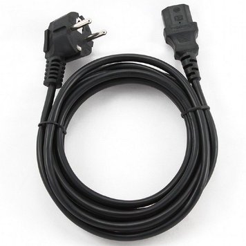 Power Cord PC-220V 3.0m Euro Plug, with VDE approval, Cablexpert, PC-186-VDE-3M 44436 фото