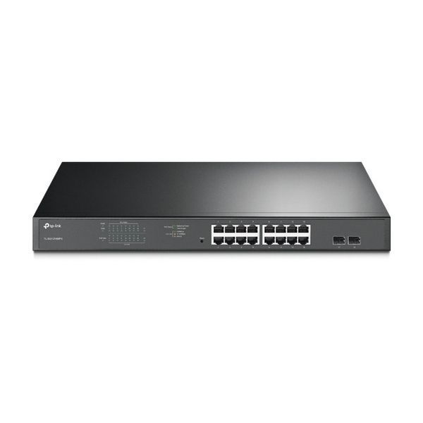 16-Port Gigabit JetStream Smart PoE+ Switch TP-LINK "TL-SG1218MPE", 16xPoE Ports, 2 SFP Slots, 250W 113082 Imagini