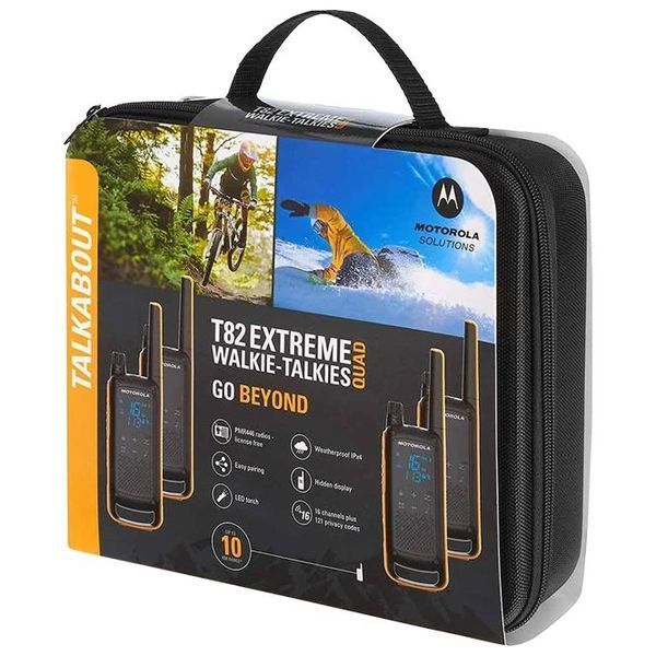 Motorola Talkabout T82 Extreme quad-pack, Black/Yellow 129708 фото