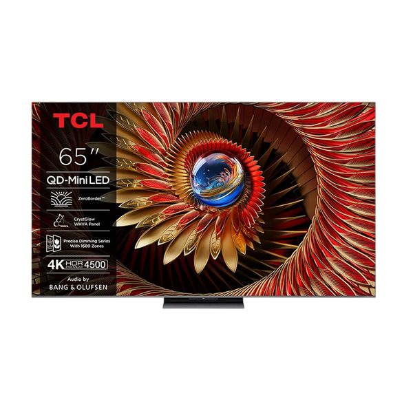 65" LED SMART TV TCL 65Q8C, QD-MiniLED, 4K UHD, Google TV, Black 268446 фото