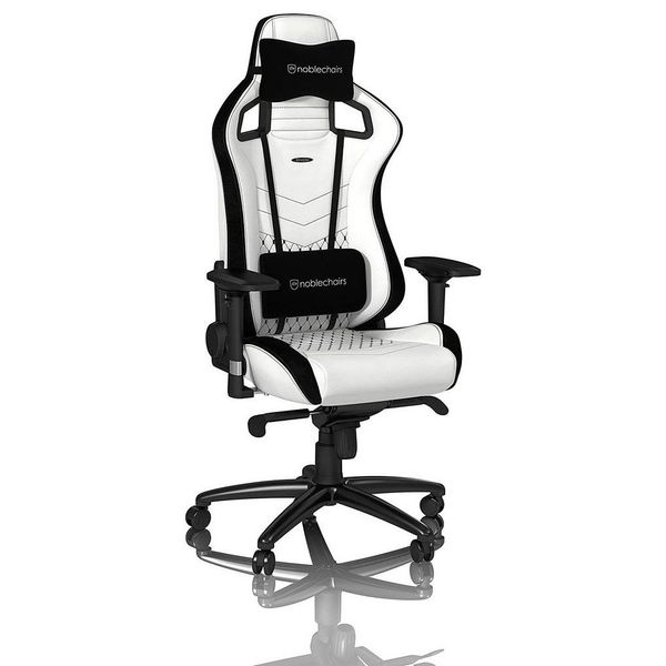 Gaming Chair Noble Epic NBL-PU-WHT-001 White, User max load up to 120kg / height 165-180cm 123623 фото