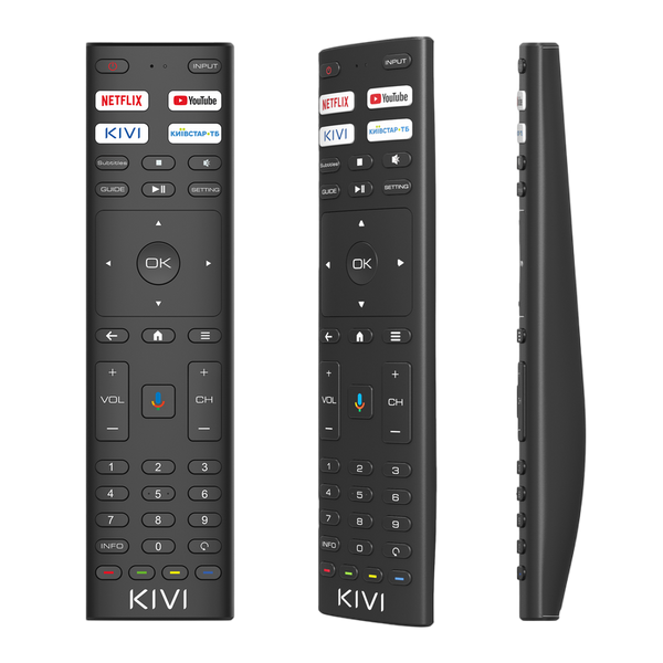 43" LED SMART TV KIVI 43U770QB, QLED, 3840x2160, Android TV, Black 219244 фото