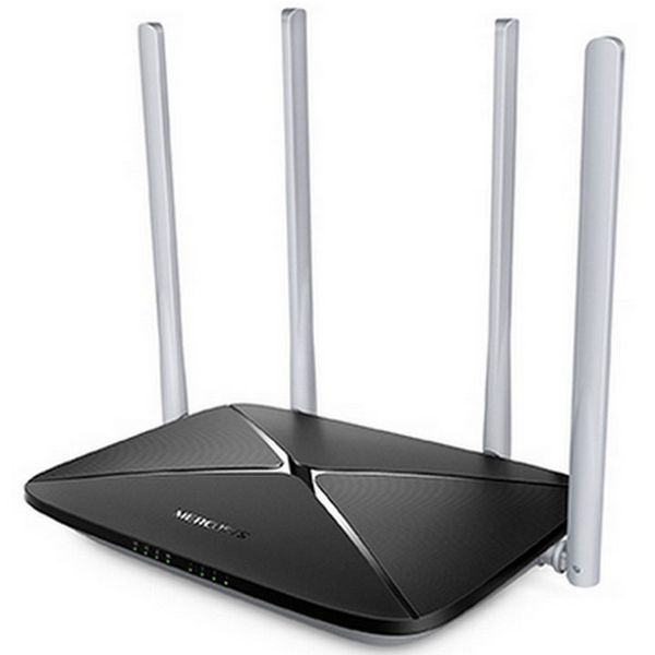 Wi-Fi AC Dual Band MERCUSYS Router, "AC12", 1200Mbps, MIMO, 4x5dBi Antenna, 3xLAN Port 92288 фото