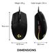 Gaming Mouse Logitech G102 Lightsync, Optical, 200-8000 dpi, 6 buttons, Ambidextrous, RGB, Black USB 114696 фото 4