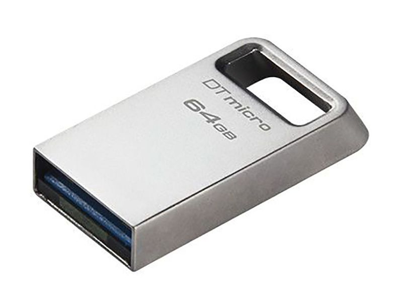 64GB USB3.2 Flash Drive Kingston DataTravaler Micro "DTMC3G2", Ultra-small Metal Case (DTMC3G2/64G) 144112 фото
