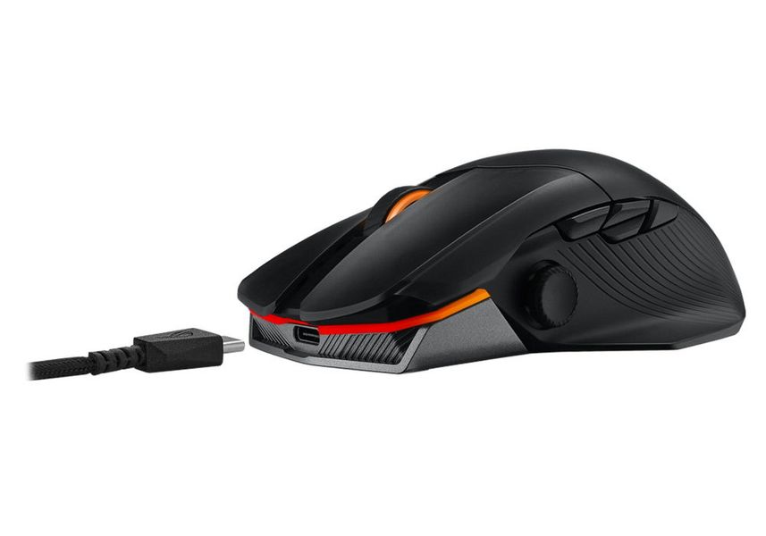 Wireless Gaming Mouse Asus ROG Chakram X Origin, 36k dpi, 11 buttons, 650IPS, 50G, 123g, Rech.2.4/BT 203568 фото