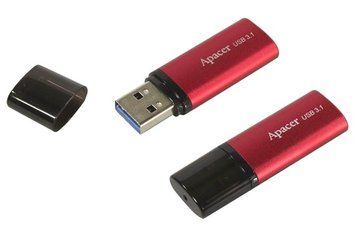 128GB USB3.1 Flash Drive Apacer "AH25B", Red, Matte Metal Shell, Classic Cap (AP128GAH25BR-1) 119837 Imagini