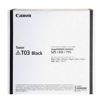 Toner Cartridge Canon T03 Black (51.500 pages 6%) for iR Adv 525/615/715 92686 фото