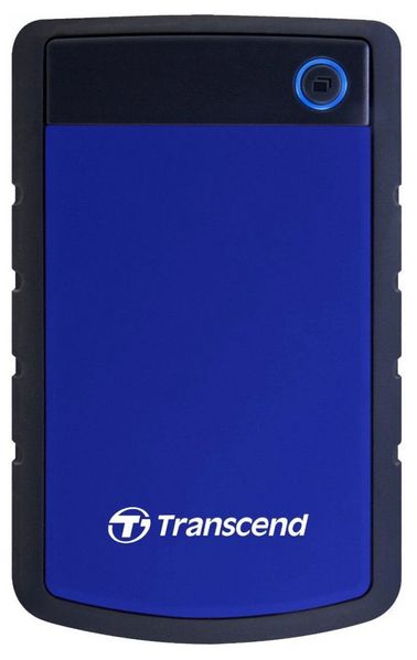 4.0TB (USB3.1) 2.5" Transcend "StoreJet 25H3B", Navy Blue, Rubber Anti-Shock, One Touch Backup 86307 фото