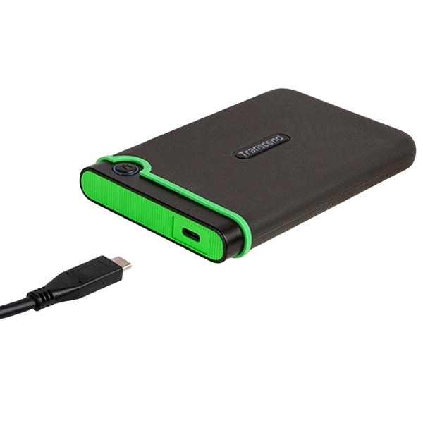 2.0TB (USB3.1/Type-C) 2.5" Transcend "StoreJet 25M3C", Iron Gray, Rubber Shock-Resistant, 1T Backup 111281 фото