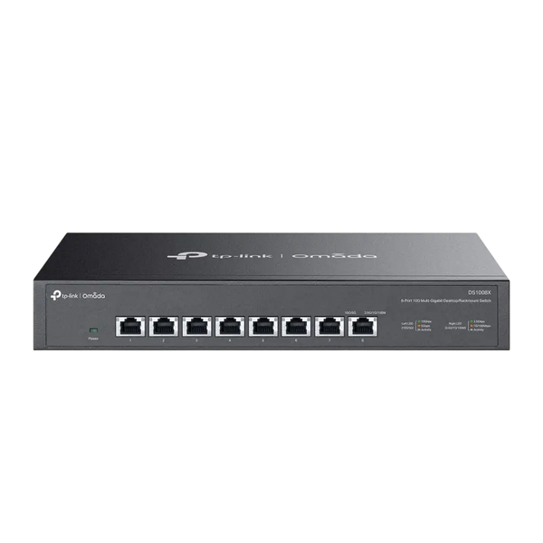 .8-port 10/100Mbps/1/2,5/10 Gbps Switch TP-LINK "DS1008X", steel case, Desk/Rackmount 259993 Imagini