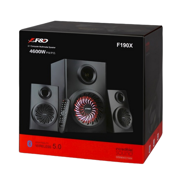 Speakers F&D F190X Black, Bluetooth, 46w / 16w + 2 x 15w / 2.1 209715 фото