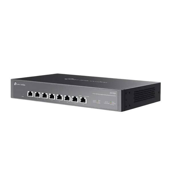 .8-port 10/100Mbps/1/2,5/10 Gbps Switch TP-LINK "DS1008X", steel case, Desk/Rackmount 259993 Imagini