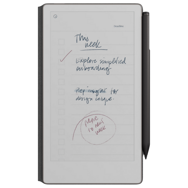 reMarkable Paper Pro Move 7.3" Bundle 2/64GB with Marker Plus Book Folio Cover, Leather Black 271564 фото