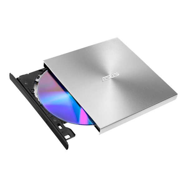 External Slim DVD-RW Drive ASUS ZenDrive U9M "SDRW-08U9M-U", Silver, (USB2.0), 13.9mm Ultraslim, USB Type C/A cables, Retail 269802 Imagini