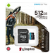 512GB MicroSD (Class 10) UHS-I (U3) +SD adapter, Kingston Canvas Go! Plus "SDCG3/512GB" (170/90MB/s) 212272 фото 2