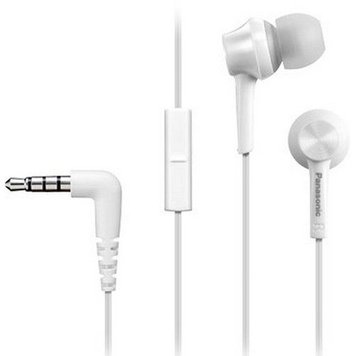 Earphones Panasonic RP-TCM115GCW White, Mic, 4pin 1*mini-jack 3.5mm 200482 фото