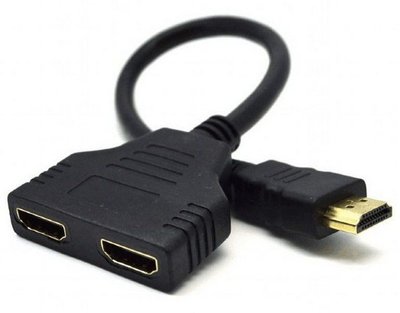 Cable HDMI Passive dual port cable, Black, Cablexpert, DSP-2PH4-04 83463 фото