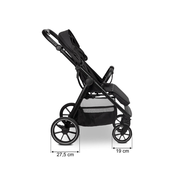 Carucior de plimbare pentru copii Caretero JIMBO BLACK 260046 Imagini