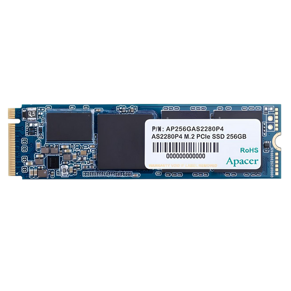 .M.2 NVMe SSD 256GB Apacer AS2280P4 [PCIe 3.0 x4, R/W:2100/1300MB/s, 165K/265K IOPS, 3D TLC] 117052 фото