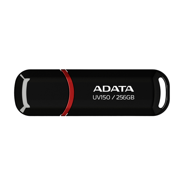 256GB USB3.1 Flash Drive ADATA "UV150", Black, Plastic, Classic Cap (R/W:100/50MB/s) 204978 фото