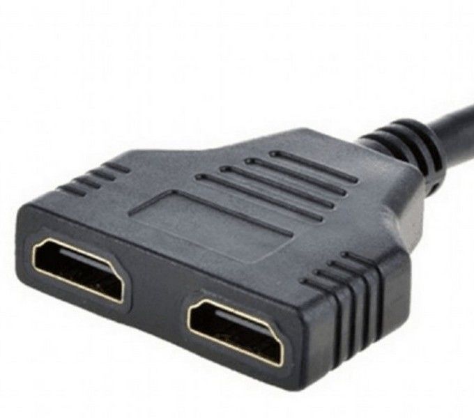 Cable HDMI Passive dual port cable, Black, Cablexpert, DSP-2PH4-04 83463 фото
