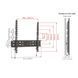 Wall Mount Barkan ''E30'' Black 19" - 65" Fixed, max.50kg, VESA mm: up to 400x400mm 120436 фото 3