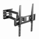 Wall Mount Gembird "WM-55ST-03" Black 32"-55" 35kg VESA:up 400x400, Wall dist:105-429mm &plusmn;90&deg;,-5/+18 228990 Imagini 2