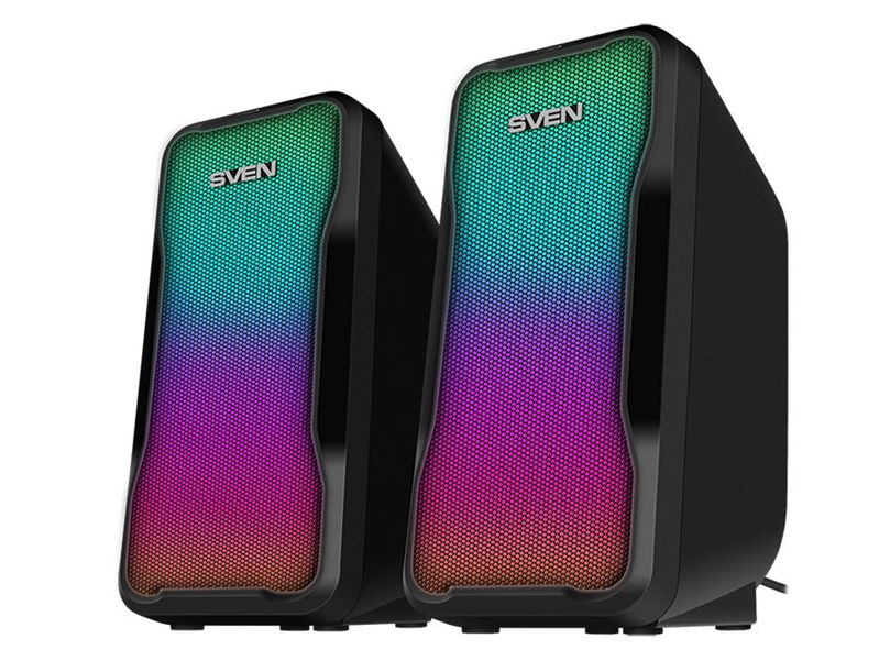 Speakers SVEN "435" Black, 10w, USB power / DC 5V, RGB Light 148571 фото