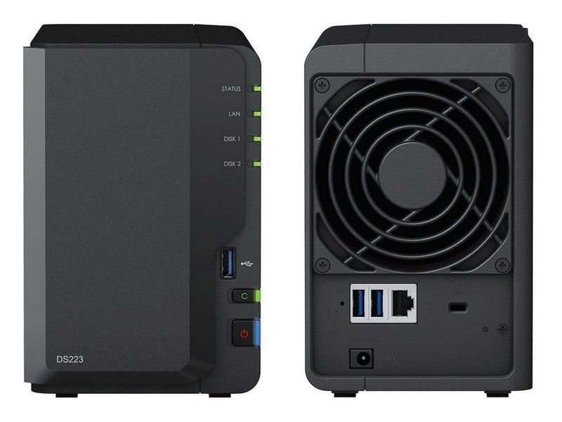 SYNOLOGY "DS223", 2-bay, Realtek 4-core 1.7GHz, 2GB DDR4 200604 Imagini