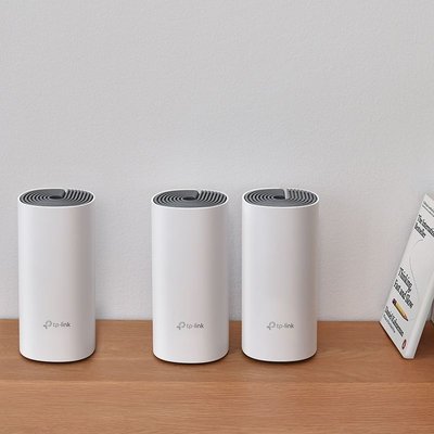 Whole-Home Mesh Dual Band Wi-Fi AC System TP-LINK, "Deco E4(3-pack)", 1200Mbps, MU-MIMO, up to 370m2 113053 фото