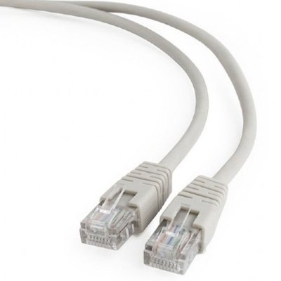 1 m, FTP Patch Cord Gray PP22-1M, Cat.5E, Cablexpert, molded strain relief 50u" plugs 47127 фото