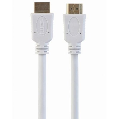 Cable HDMI to HDMI 1.8m Cablexpert, male-male, V1.4, WHITE, CC-HDMI4-W-6 61885 фото