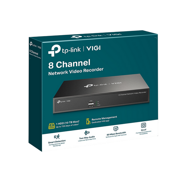 TP-Link 8 Channel Network Video Recorder "VIGI NVR1008H", 1xSATA up to 16TB 136350 фото