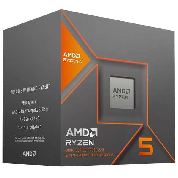 CPU AMD Ryzen 5 8600G (4.3-5.0GHz, 6C/12T, L2 6MB, L3 16MB, 4nm, 65W), Socket AM5, Tray 214022 фото