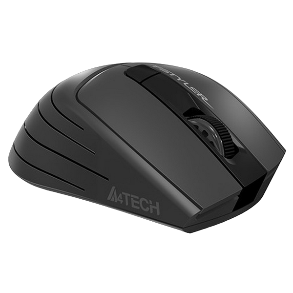 Wireless Mouse A4Tech FG30S Silent, 1000-2000 dpi, 6 buttons, Ergonomic, 1xAA, Grey 145970 Imagini