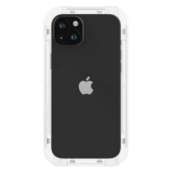 Spigen Смартфон Apple iPhone 15 Plus, EZ FIT, 1pcs, Tempered Glass, Black 209036 фото