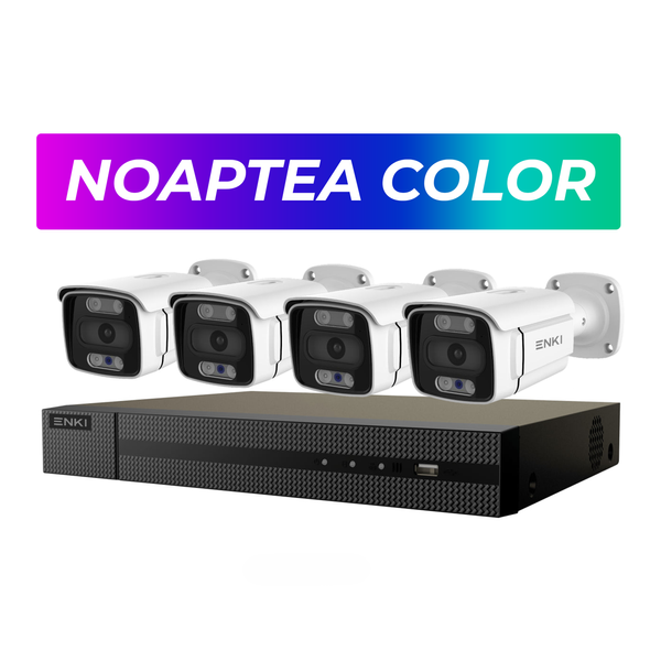 8-мегапиксельный набор из 4 цветных камер ENKI 4K в ночное время с микрофоном ENKI 8mpx KIT фото