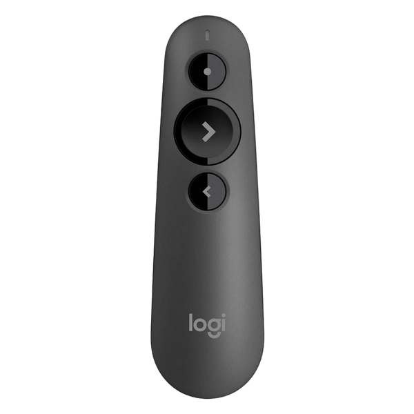 Presenter Logitech R500s, Class 2 Laser, Range: 20m, Bluetooth/2.4 Ghz, 1xAAA, Graphite 147024 Imagini