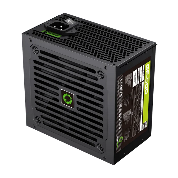 Power Supply ATX 500W GAMEMAX GE-500, 80+, Active PFC, 120mm Вентилятор, Retail 80673 фото