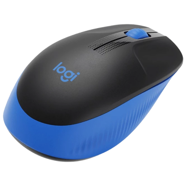 Wireless Mouse Logitech M190 Full-size, 1000 dpi, 3 buttons, Ambidextrous, 89,9g., 1xAA, 2,4Ghz, Blu 120090 Imagini