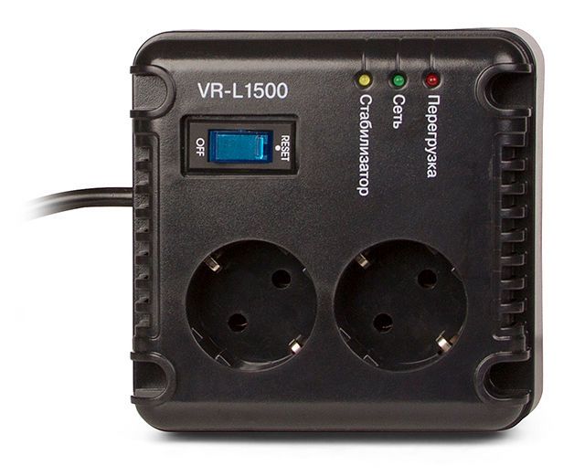 Stabilizer Voltage SVEN VR-L1500 max.500W, Output sockets: 2 × CEE 7/4 82016 фото