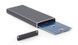..M.2 NVMe SSD Enclosure Cablexpert "EE2280-U3C-03" USB3.1 Type-C, Durable Aluminum 147339 фото 4