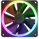 PC Case Fan NZXT F120 RGB, 120x120x26mm, 18 LEDs, 17-27.5dB, 14-50CFM, 500-1800RPM, FDB, 4 Pin,Black 207796 фото 4