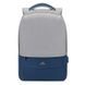 Backpack Rivacase 7562, for Laptop 15,6" & City bags, Gray/Dark Blue 132129 фото 5